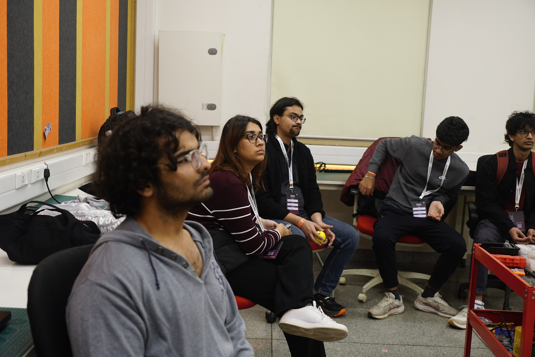 Participants hacking during RedBrick Hacks III